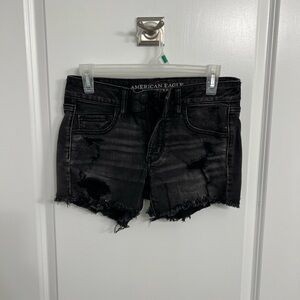 Women’s Distressed American Eagle Midi Shorts